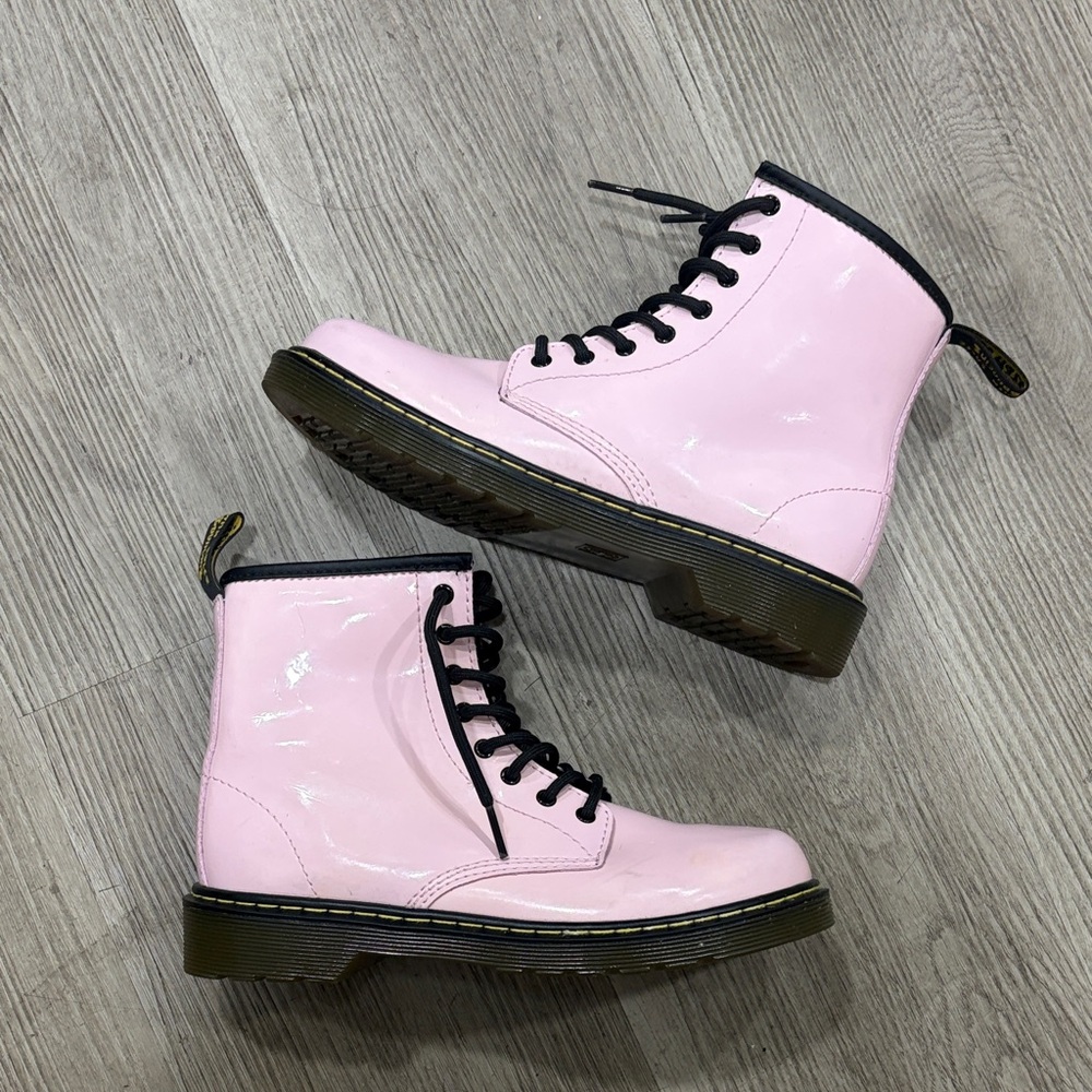 Dr. Martens Pink Patent Boots